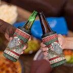 Aussie Koala Mama Christmas 4 in 1 Can Cooler Tumbler Festive Knitted Pattern Inspired