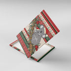Aussie Koala Mama Christmas Canvas Wall Art Festive Knitted Pattern Inspired