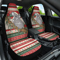 Aussie Koala Mama Christmas Car Seat Cover Festive Knitted Pattern Inspired