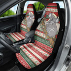 Aussie Koala Mama Christmas Car Seat Cover Festive Knitted Pattern Inspired