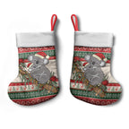 Aussie Koala Mama Christmas Stocking Festive Knitted Pattern Inspired