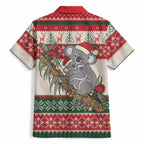 Aussie Koala Mama Christmas Hawaiian Shirt Festive Knitted Pattern Inspired