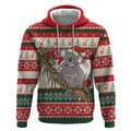 Aussie Koala Mama Christmas Hoodie Festive Knitted Pattern Inspired
