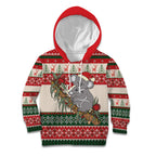 Aussie Koala Mama Christmas Kid Hoodie Festive Knitted Pattern Inspired