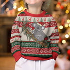 Aussie Koala Mama Christmas Kid Ugly Christmas Sweater Festive Knitted Pattern Inspired