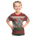Aussie Koala Mama Christmas Kid T Shirt Festive Knitted Pattern Inspired