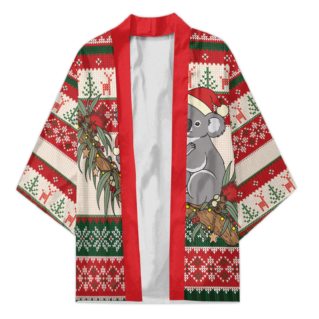 Aussie Koala Mama Christmas Kimono Festive Knitted Pattern Inspired