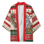 Aussie Koala Mama Christmas Kimono Festive Knitted Pattern Inspired