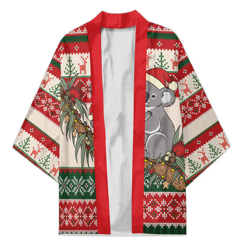 Aussie Koala Mama Christmas Kimono Festive Knitted Pattern Inspired