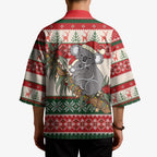 Aussie Koala Mama Christmas Kimono Festive Knitted Pattern Inspired