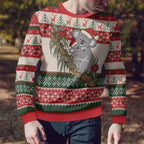 Aussie Koala Mama Christmas Ugly Christmas Sweater Festive Knitted Pattern Inspired