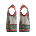 Aussie Koala Mama Christmas Knitted V-Neck Vest Festive Knitted Pattern Inspired