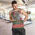 Aussie Koala Mama Christmas Men Tank Top Festive Knitted Pattern Inspired
