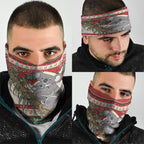Aussie Koala Mama Christmas Neck Gaiter Festive Knitted Pattern Inspired