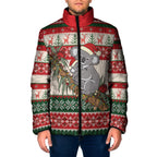 Aussie Koala Mama Christmas Padded Jacket Festive Knitted Pattern Inspired