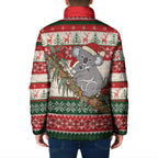 Aussie Koala Mama Christmas Padded Jacket Festive Knitted Pattern Inspired