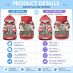 Aussie Koala Mama Christmas Pet Hoodie Festive Knitted Pattern Inspired