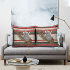 Aussie Koala Mama Christmas Pillow Cover Festive Knitted Pattern Inspired