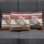 Aussie Koala Mama Christmas Pillow Cover Festive Knitted Pattern Inspired
