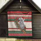 Aussie Koala Mama Christmas Quilt Festive Knitted Pattern Inspired