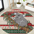 Aussie Koala Mama Christmas Round Carpet Festive Knitted Pattern Inspired
