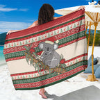 Aussie Koala Mama Christmas Sarong Festive Knitted Pattern Inspired