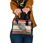 Aussie Koala Mama Christmas Shoulder Handbag Festive Knitted Pattern Inspired