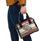 Aussie Koala Mama Christmas Shoulder Handbag Festive Knitted Pattern Inspired