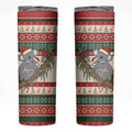 Aussie Koala Mama Christmas Skinny Tumbler Festive Knitted Pattern Inspired