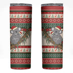 Aussie Koala Mama Christmas Skinny Tumbler Festive Knitted Pattern Inspired