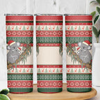 Aussie Koala Mama Christmas Skinny Tumbler Festive Knitted Pattern Inspired