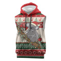 Aussie Koala Mama Christmas Sleeveless Hoodie Festive Knitted Pattern Inspired