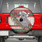 Aussie Koala Mama Christmas Spare Tire Cover Festive Knitted Pattern Inspired