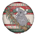 Aussie Koala Mama Christmas Spare Tire Cover Festive Knitted Pattern Inspired