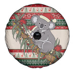 Aussie Koala Mama Christmas Spare Tire Cover Festive Knitted Pattern Inspired