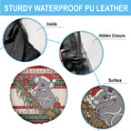 Aussie Koala Mama Christmas Spare Tire Cover Festive Knitted Pattern Inspired