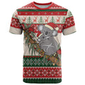 Aussie Koala Mama Christmas T Shirt Festive Knitted Pattern Inspired
