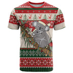 Aussie Koala Mama Christmas T Shirt Festive Knitted Pattern Inspired
