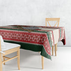 Aussie Koala Mama Christmas Tablecloth Festive Knitted Pattern Inspired
