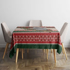 Aussie Koala Mama Christmas Tablecloth Festive Knitted Pattern Inspired