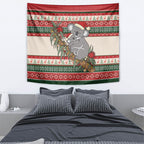 Aussie Koala Mama Christmas Tapestry Festive Knitted Pattern Inspired