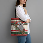 Aussie Koala Mama Christmas Tote Bag Festive Knitted Pattern Inspired
