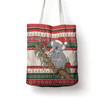 Aussie Koala Mama Christmas Tote Bag Festive Knitted Pattern Inspired