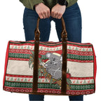 Aussie Koala Mama Christmas Travel Bag Festive Knitted Pattern Inspired