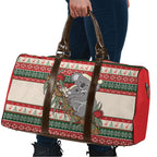 Aussie Koala Mama Christmas Travel Bag Festive Knitted Pattern Inspired