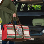 Aussie Koala Mama Christmas Travel Bag Festive Knitted Pattern Inspired