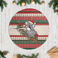 Aussie Koala Mama Christmas Tree Skirt Festive Knitted Pattern Inspired