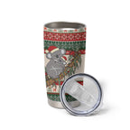 Aussie Koala Mama Christmas Tumbler Cup Festive Knitted Pattern Inspired