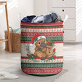 Aussie Platypus Christmas Laundry Basket Festive Knitted Pattern Inspired