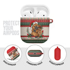 Aussie Platypus Christmas AirPods Case Festive Knitted Pattern Inspired